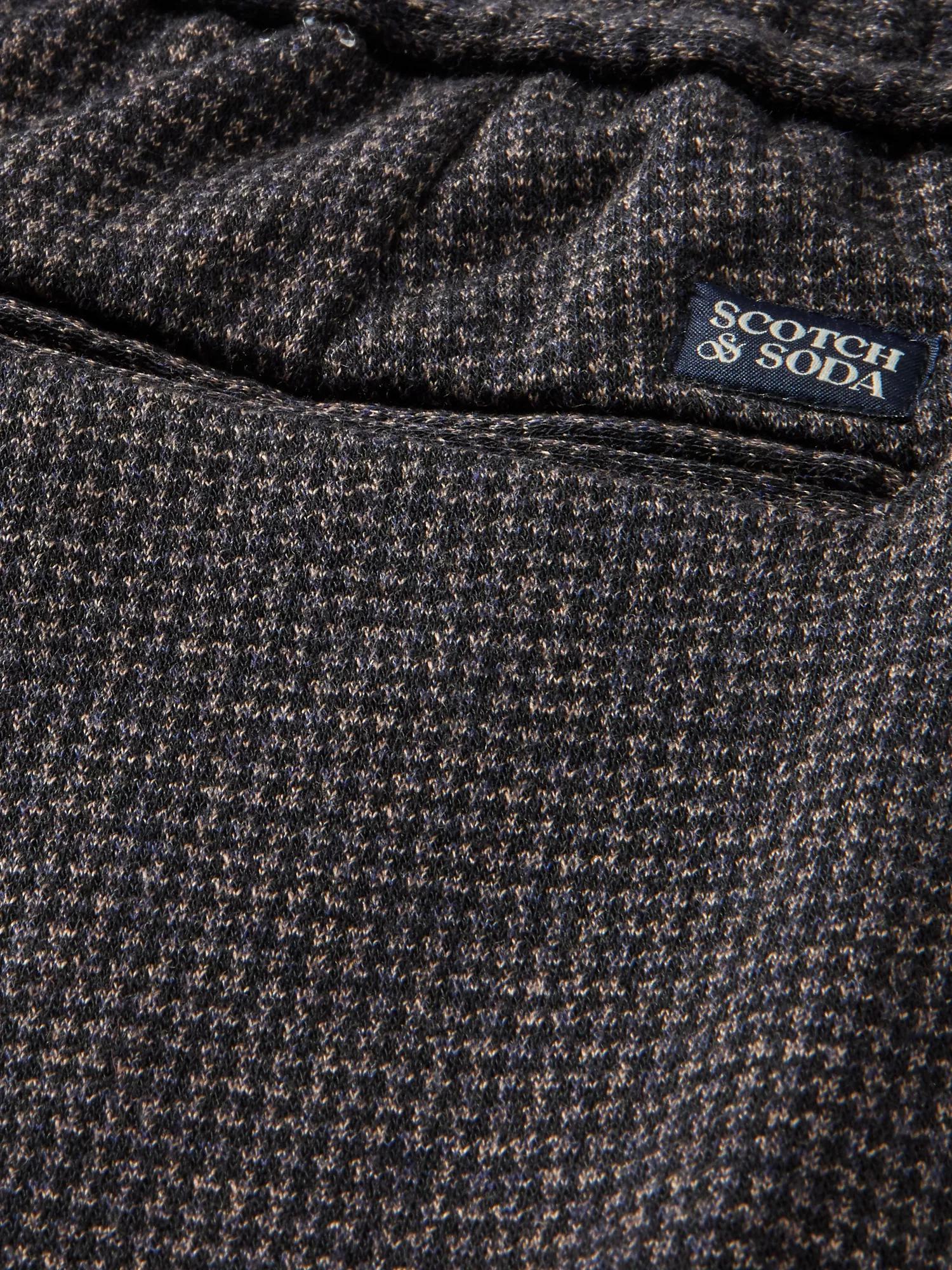 Scotch & Soda Pantalon regular slim-fit en tricot tissé-teint DTL6
