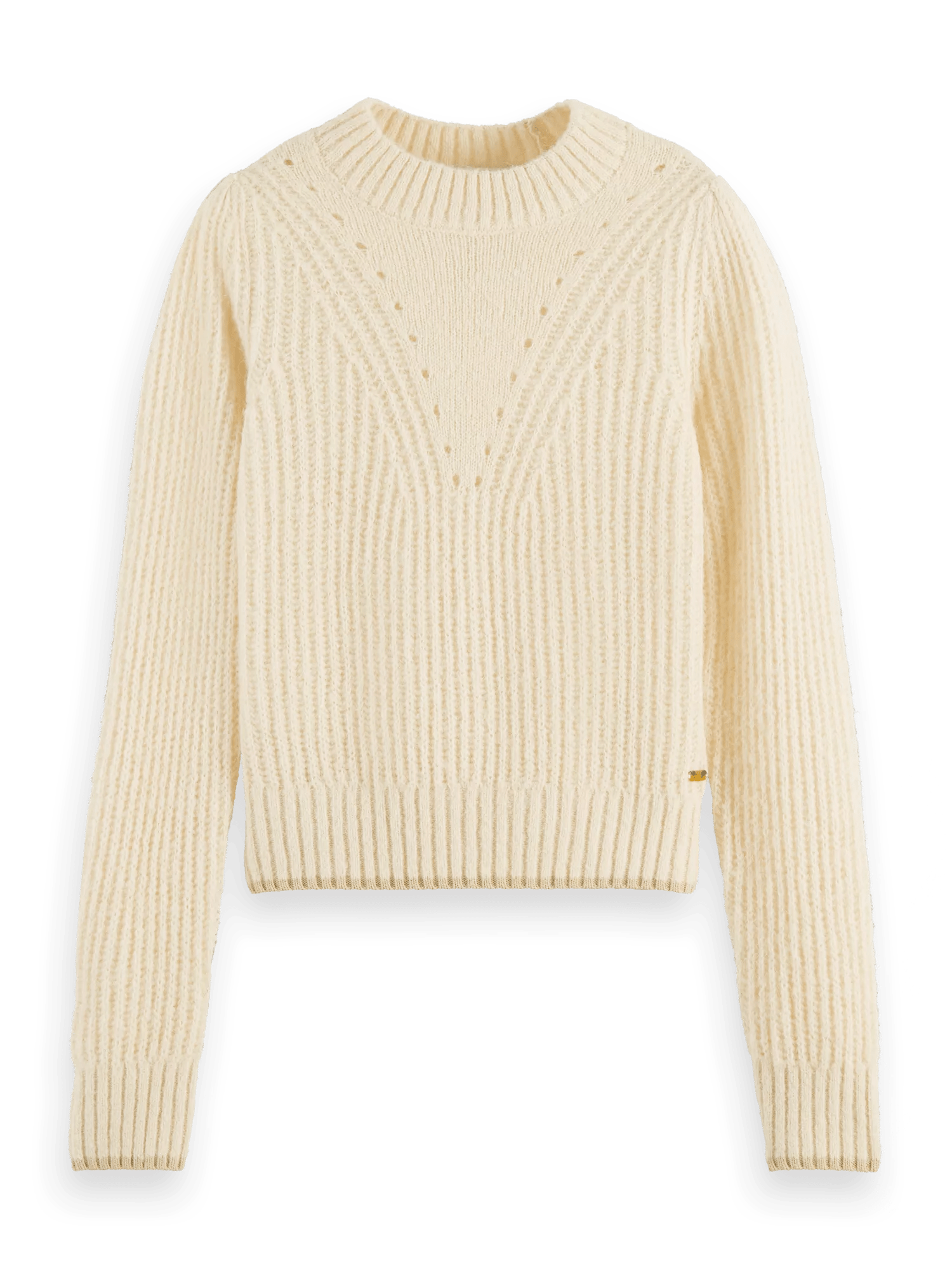 Scotch & Soda Fuzzy knitted puffy sleeve sweater FNT