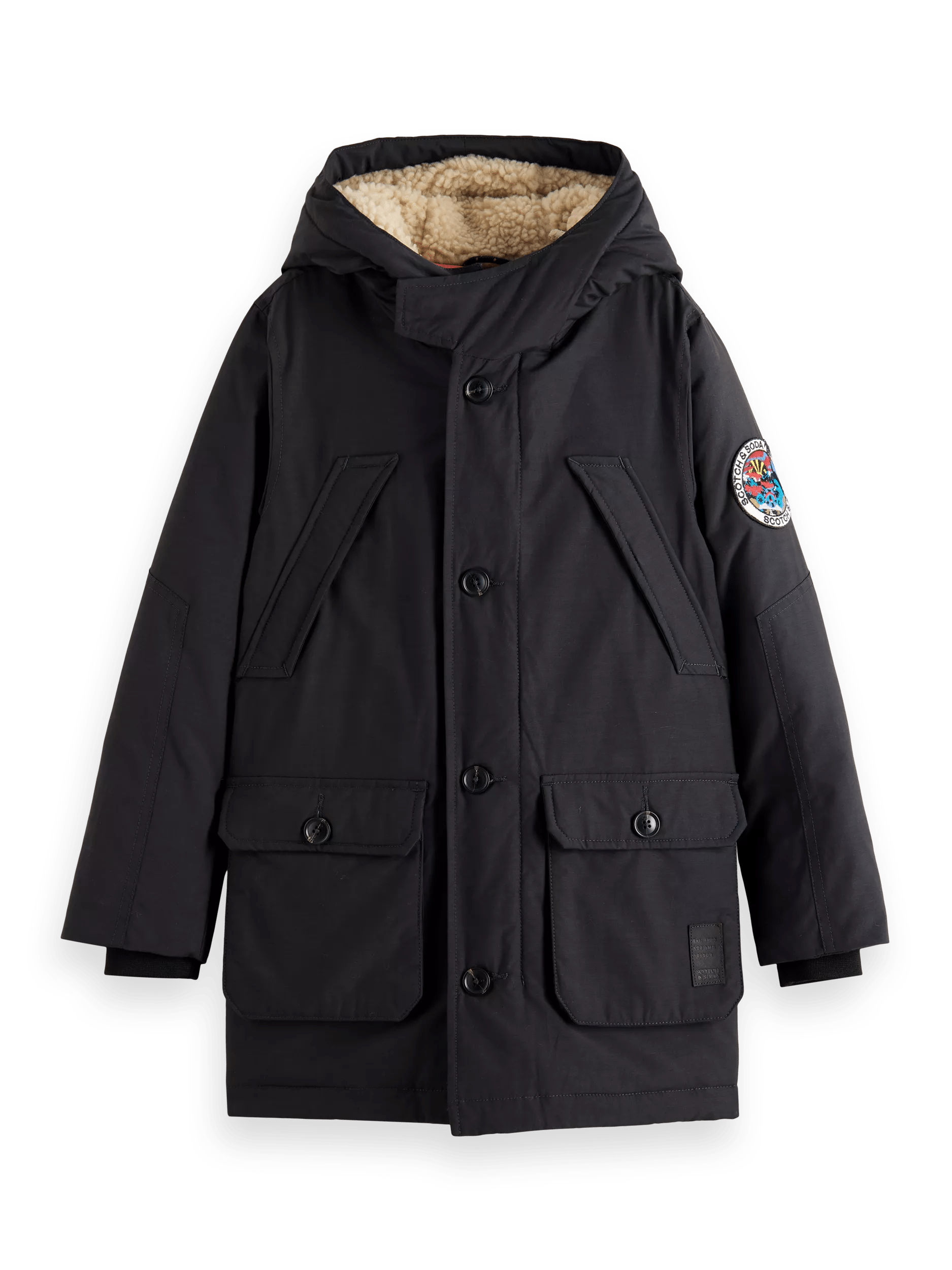 Scotch & Soda Longer length water repellent jacket with Repreve� filling FNT