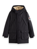 Scotch & Soda Longer length water repellent jacket with Repreve� filling MDL-CRP