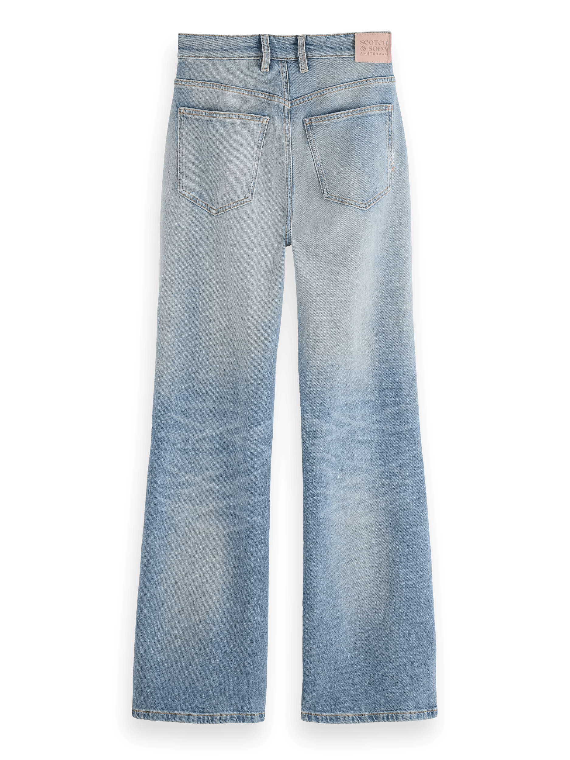 Scotch & Soda De Glow bootcut jeans met hoge taille BCK