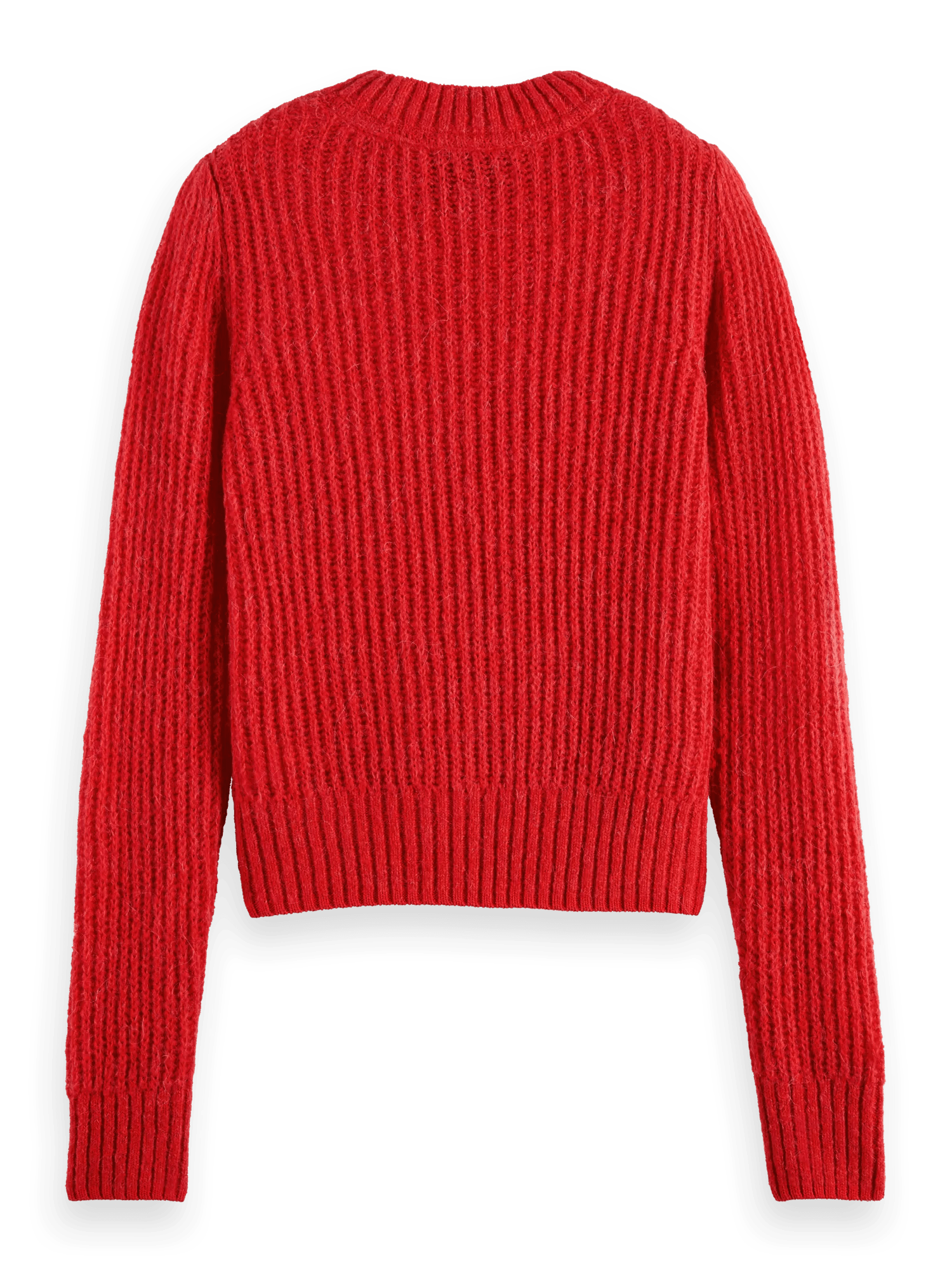 Scotch & Soda Fuzzy knitted puffy sleeve sweater BCK