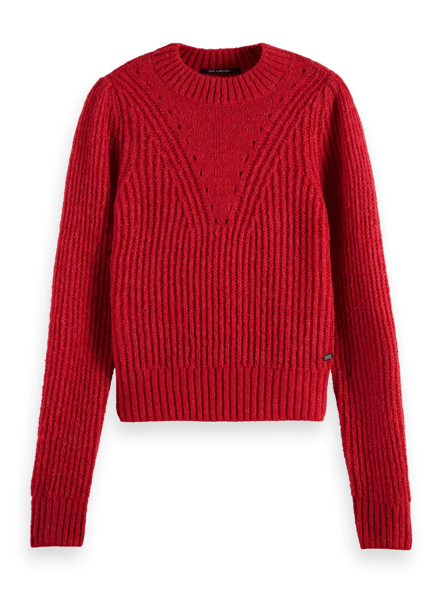 Scotch & Soda Fuzzy knitted puffy sleeve sweater FNT