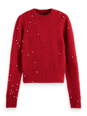 Scotch & Soda Fuzzy knitted puffy sleeve sweater NHD-CRP