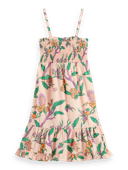 Scotch & Soda All-over printed smock detail dress NHD-CRP