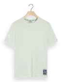 Scotch & Soda Melange tee with chest label NHD-CRP