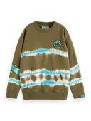 Scotch & Soda Sweatshirt aus Baumwolle mit Rundhalsausschnitt und „Tie-Dye“-Effekt NHD-CRP