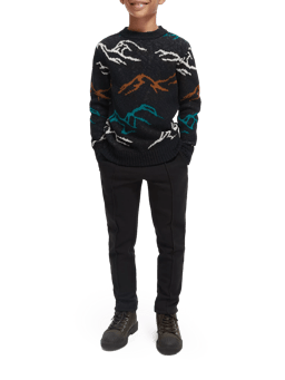 Scotch & Soda Patterned crewneck sweater NHD-FNT