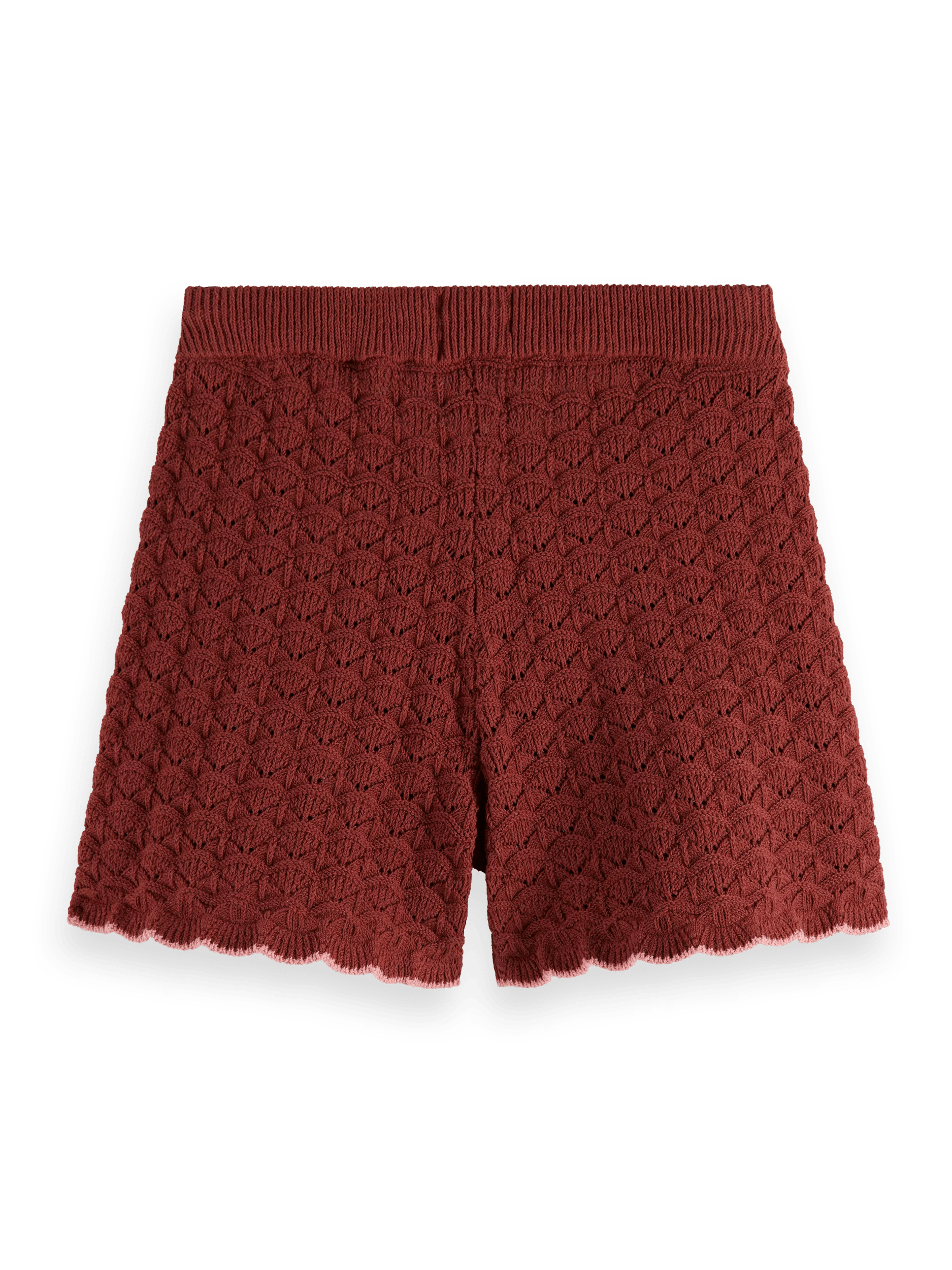 Scotch & Soda Pointelle knitted shorts BCK
