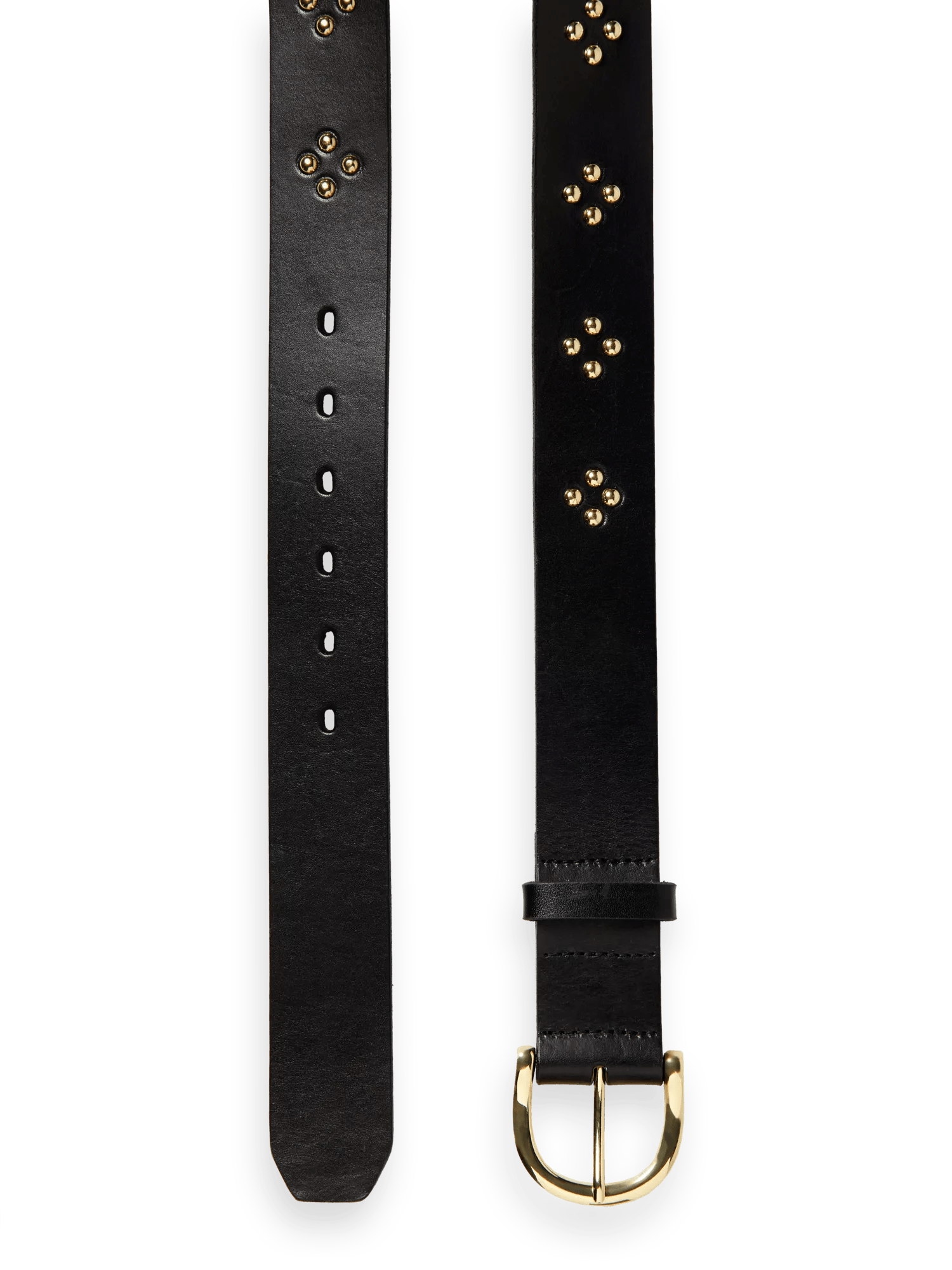 Scotch & Soda Studded leather belt DTL1