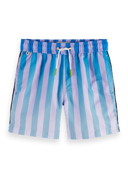 Scotch & Soda Striped magic swim shorts FNT
