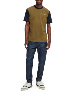 Scotch & Soda T-shirt color-block unisexe en coton bio NHD-FNT