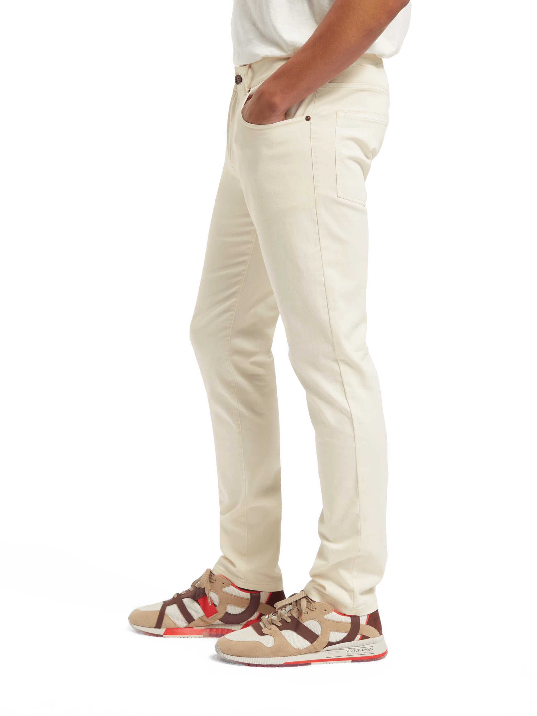Scotch & Soda Ralston - Regular Slim fit garment-dyed 5-pocket pants MDL-SDE