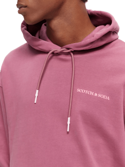 Scotch & Soda Unisex hoodie in Organic cotton NHD-DTL1