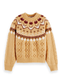 Scotch & Soda Cable knit Fair Isle sweater NHD-CRP