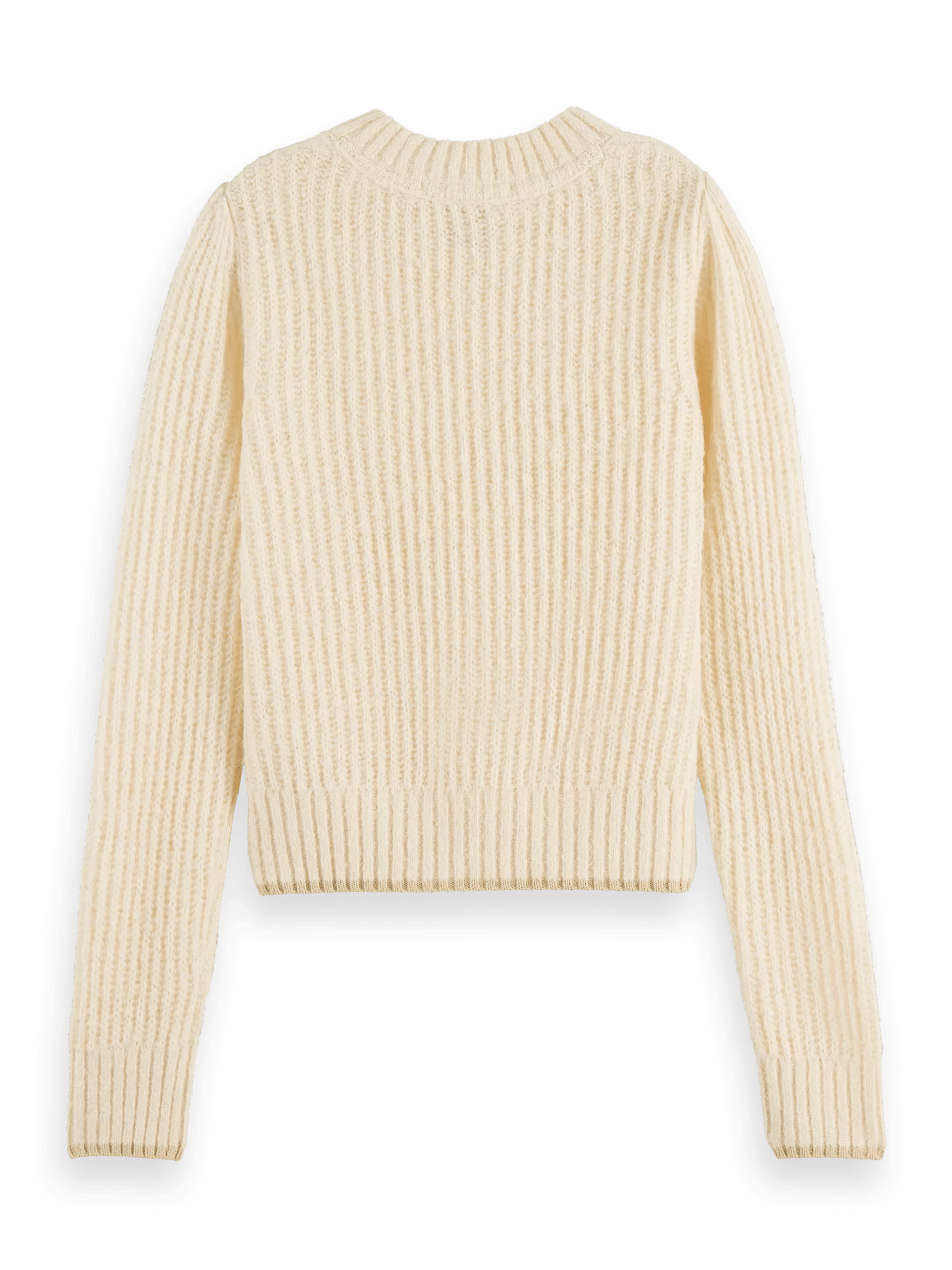Scotch & Soda Fuzzy knitted puffy sleeve sweater BCK