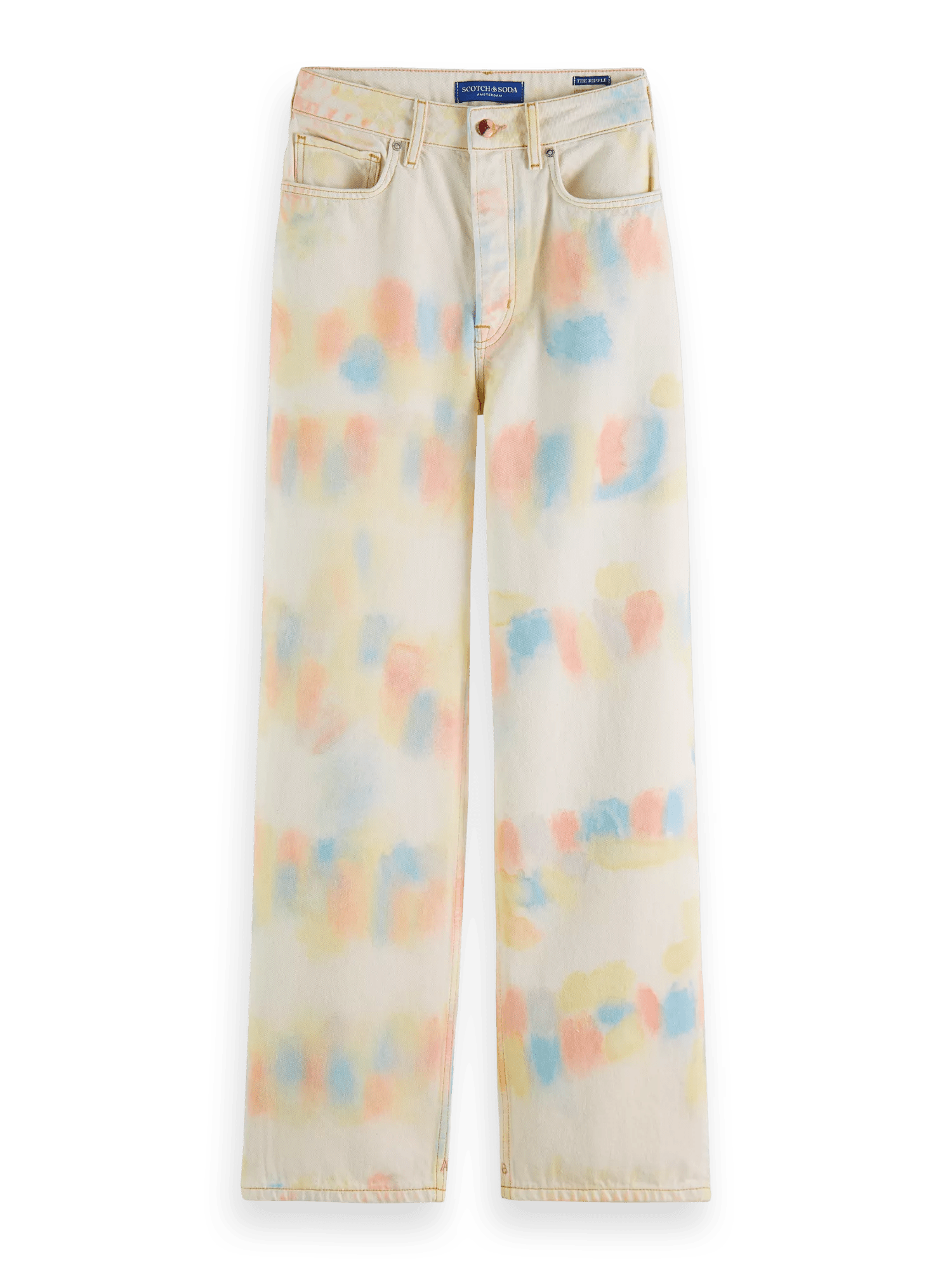 Scotch & Soda The Ripple Straight Fit Jeans im 50er-Jahre-Style FNT