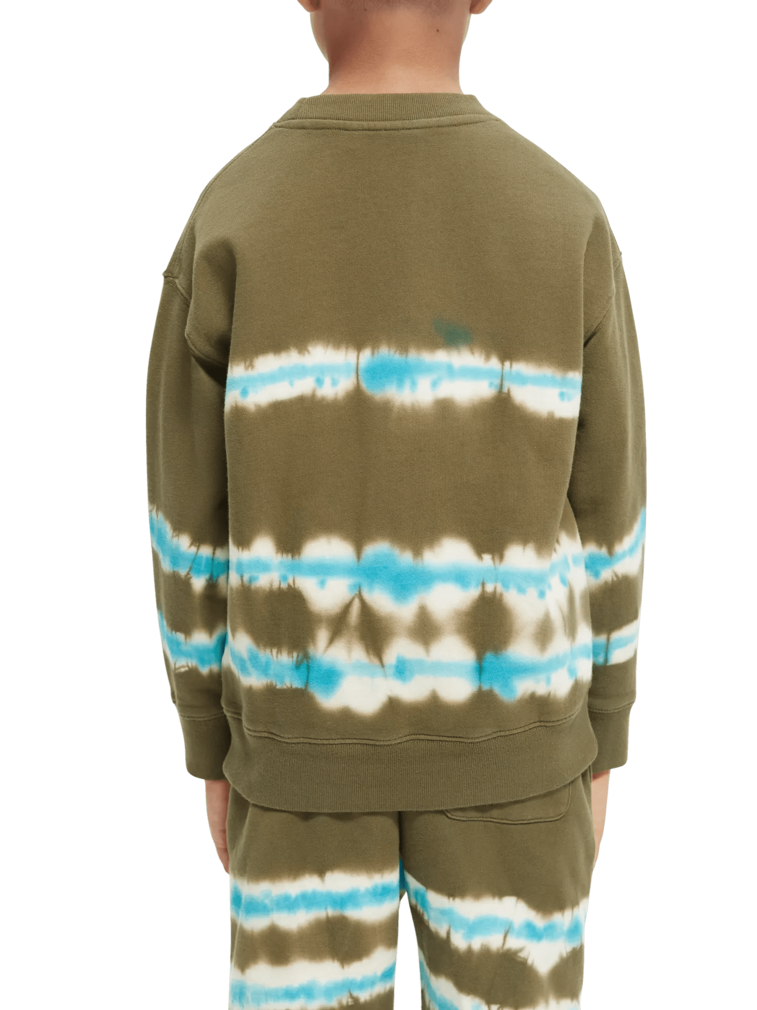 Scotch & Soda Sweatshirt aus Baumwolle mit Rundhalsausschnitt und „Tie-Dye“-Effekt NHD-BCK