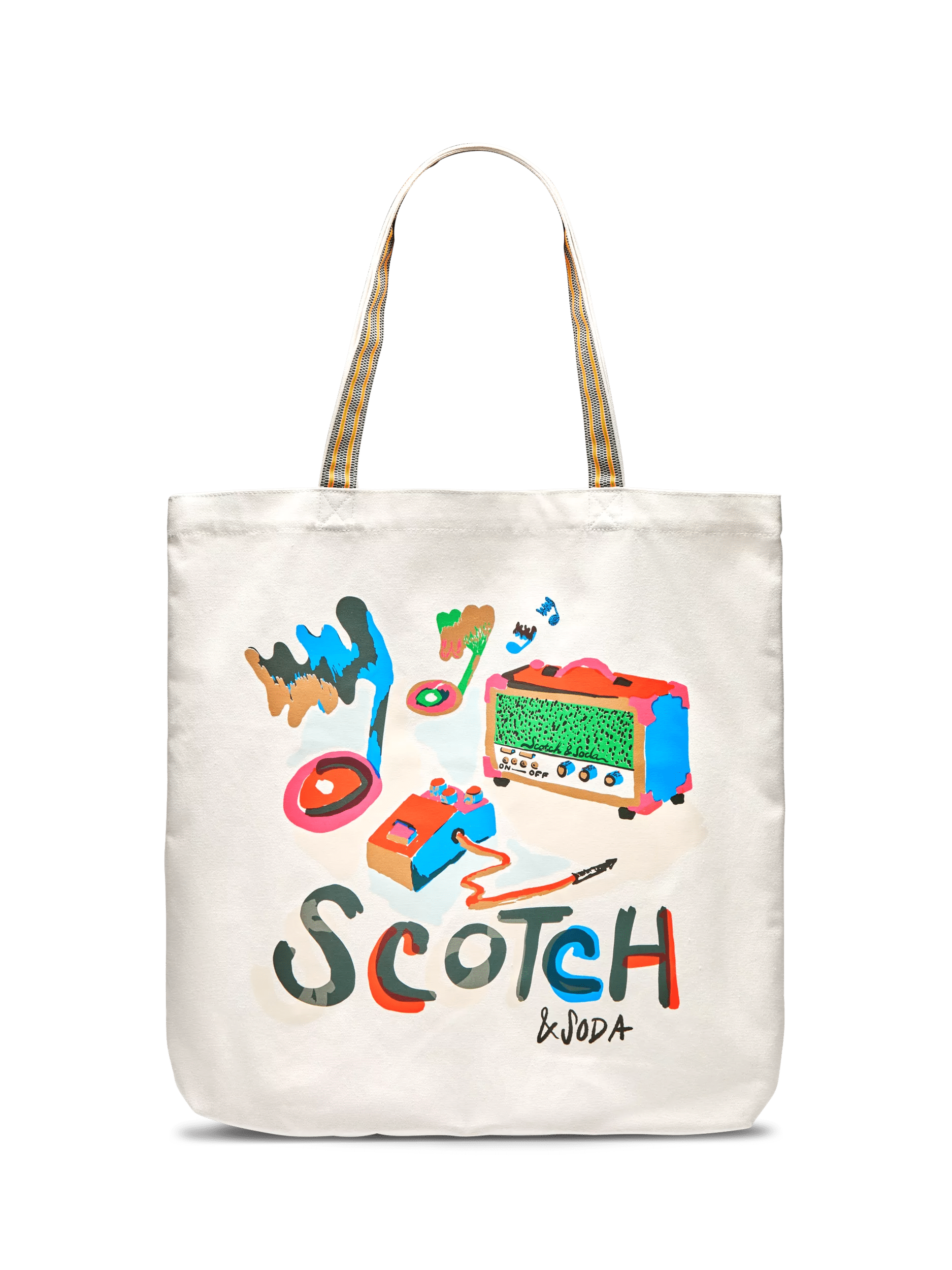 Scotch & Soda Artwork canvas tote bag FNT