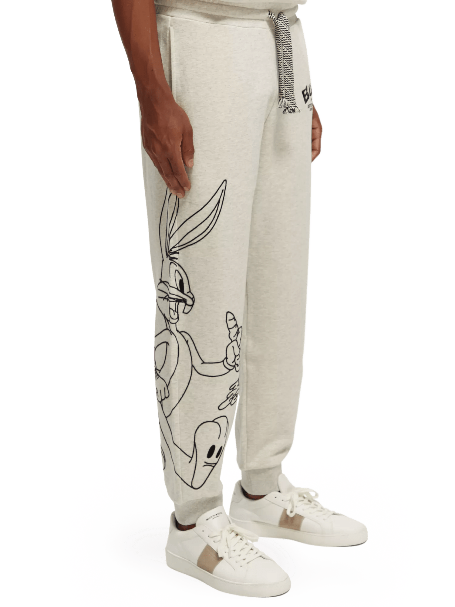 Scotch & Soda Bugs Bunny - Sweatpants with placement embroidery NHD-DTL1