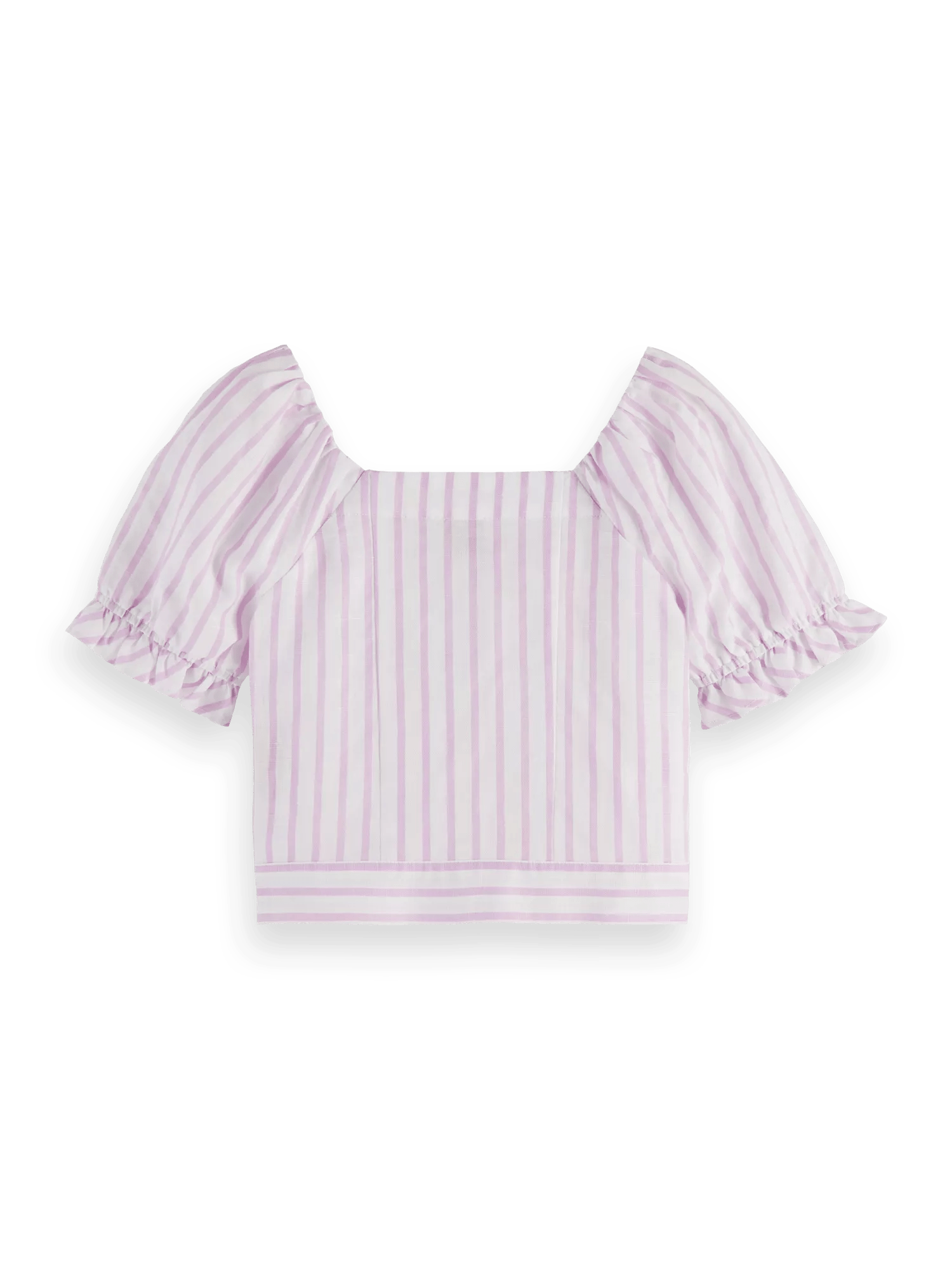 Scotch & Soda Striped short-sleeved shirt BCK