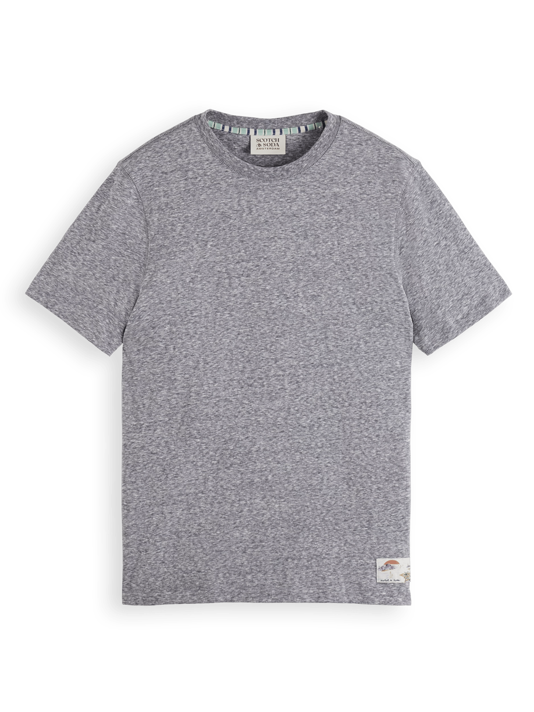 Scotch & Soda Gemêleerd T-shirt met normale pasvorm FNT