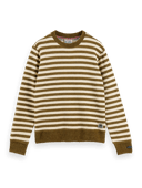 Scotch & Soda Striped crewneck felpa sweatshirt NHD-CRP