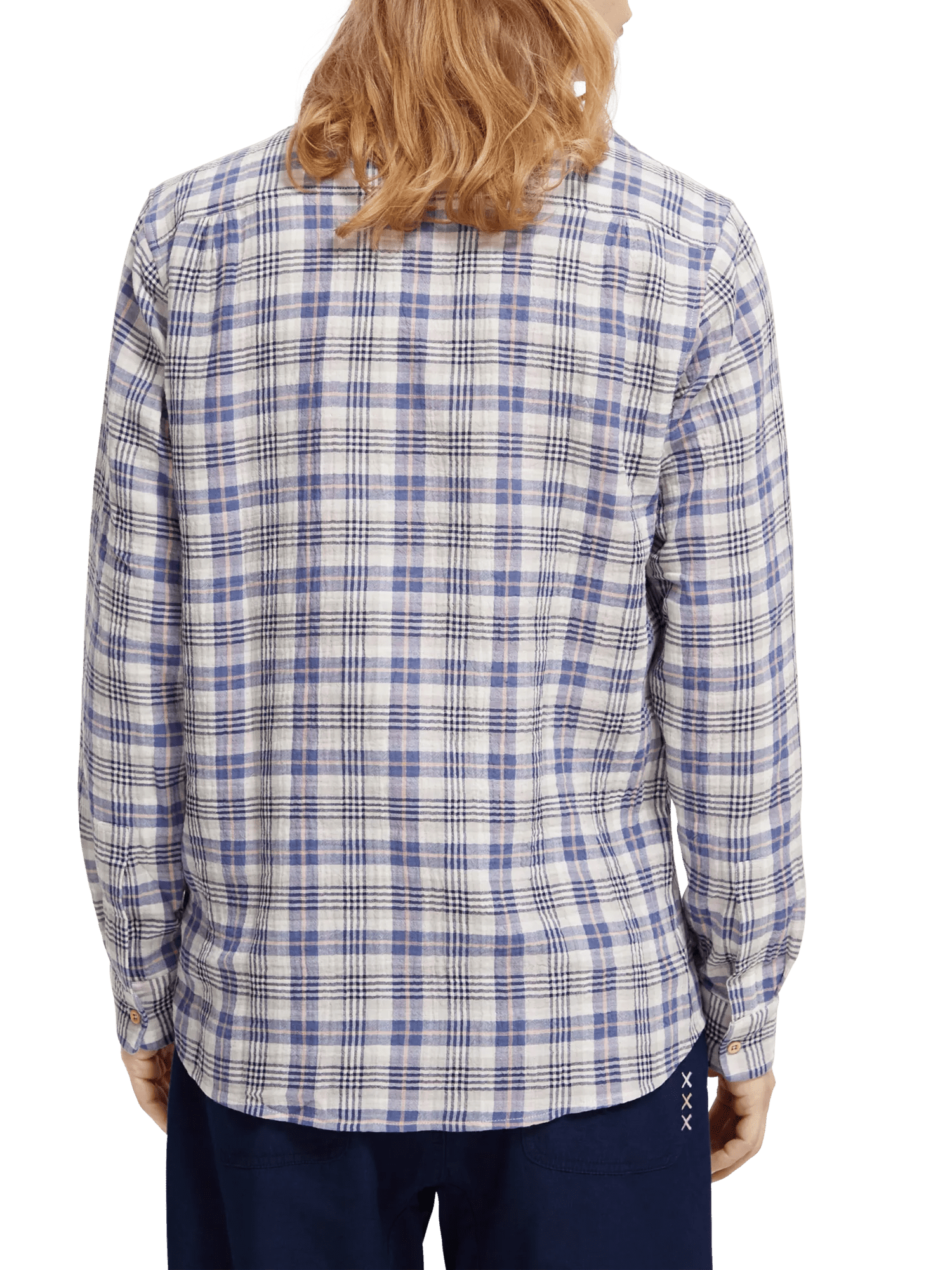 Scotch & Soda Bonded long sleeve shirt in prints and checks NHD-BCK