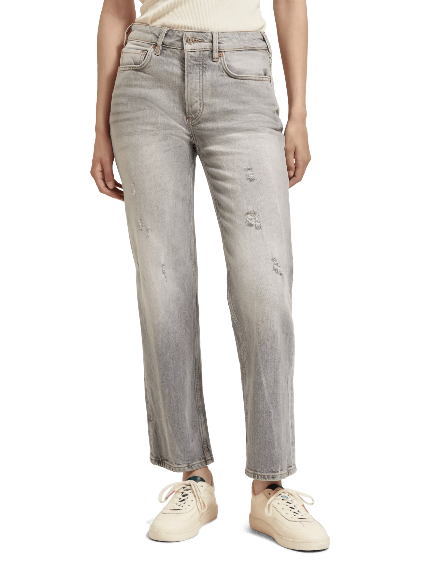 Scotch & Soda The Sky high-rise straight leg jeans FIT-CRP