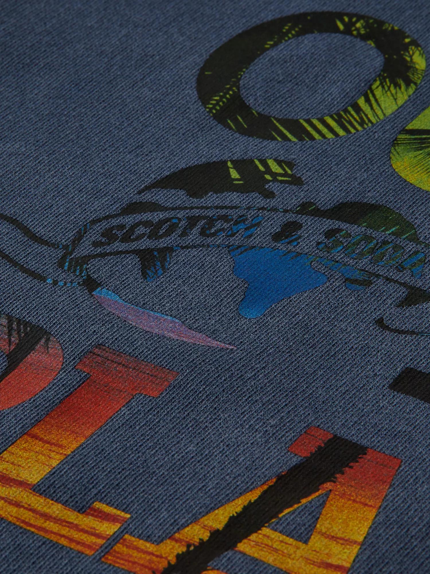 Scotch & Soda Garment-dyed graphic crewneck sweatshirt DTL6