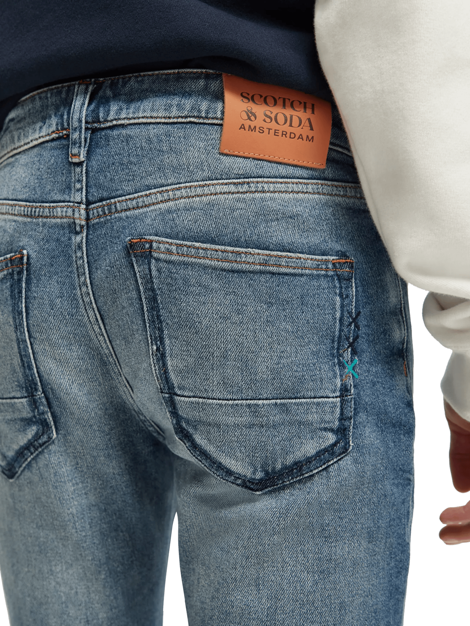 Scotch & Soda The Skim Super Slim Fit Jeans – Broke Blauw NHD-DTL1