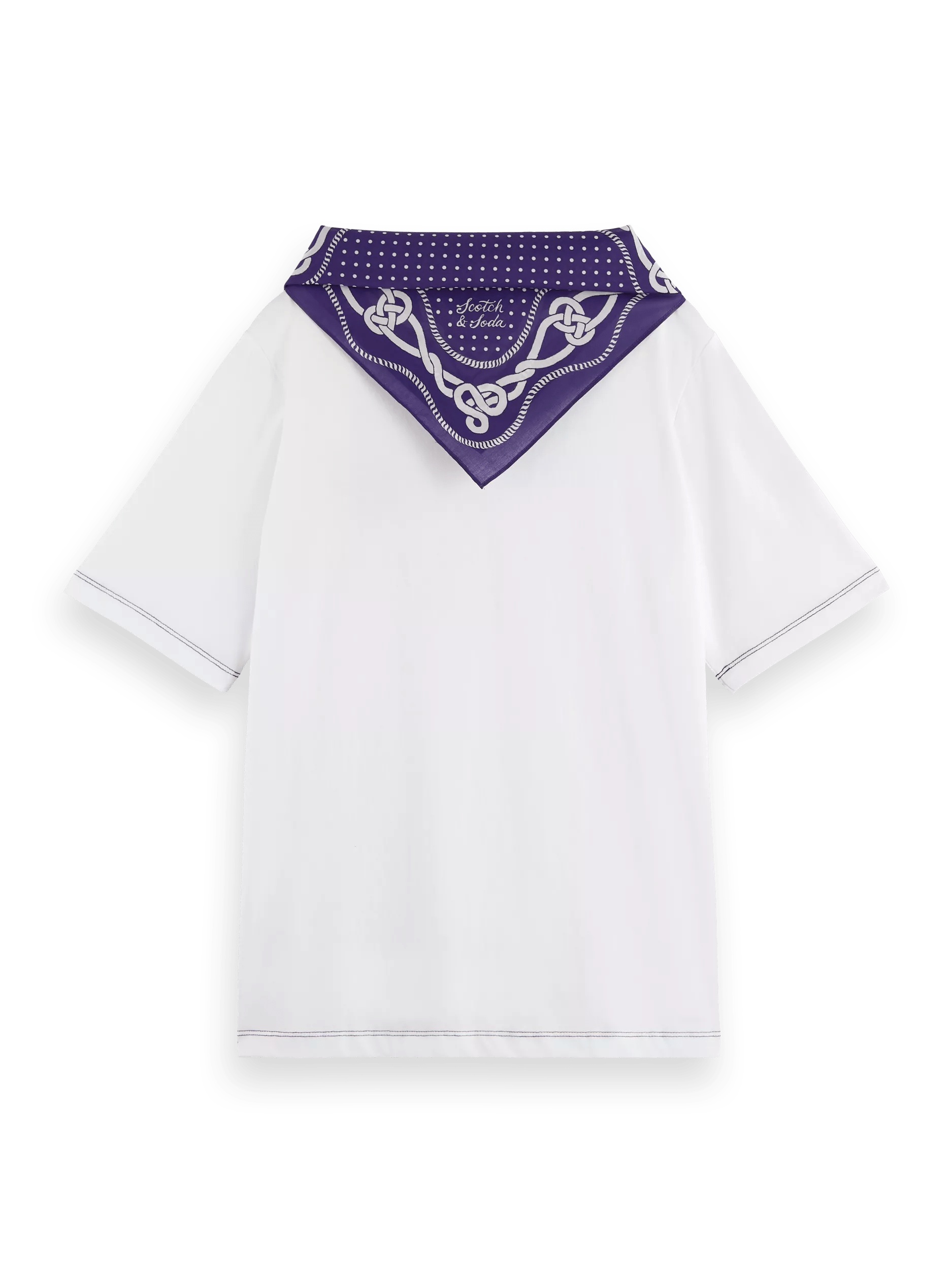 Scotch & Soda T-shirt bandana coupe décontractée BCK