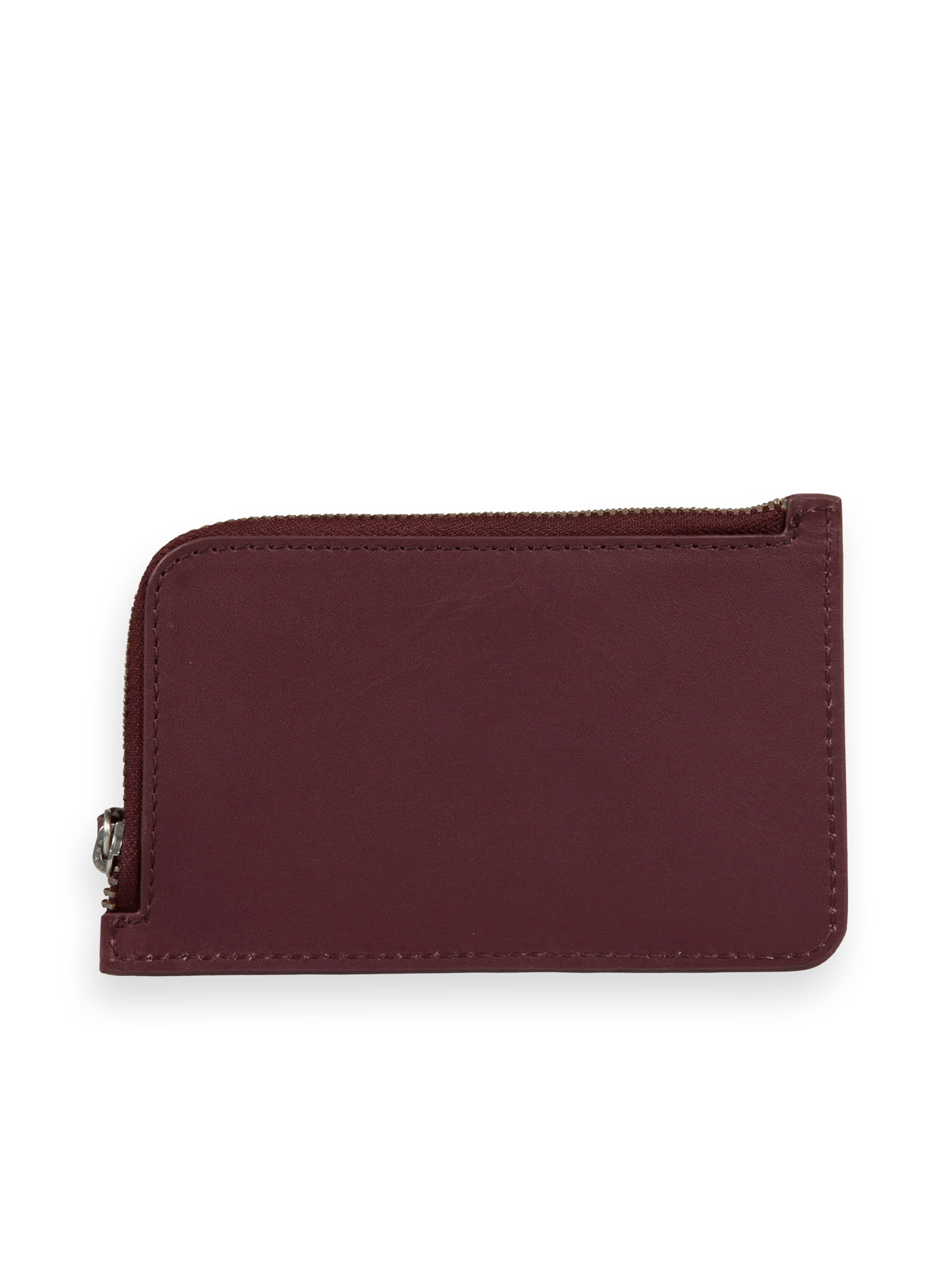 Scotch & Soda Leather cardholder with a zip BCK