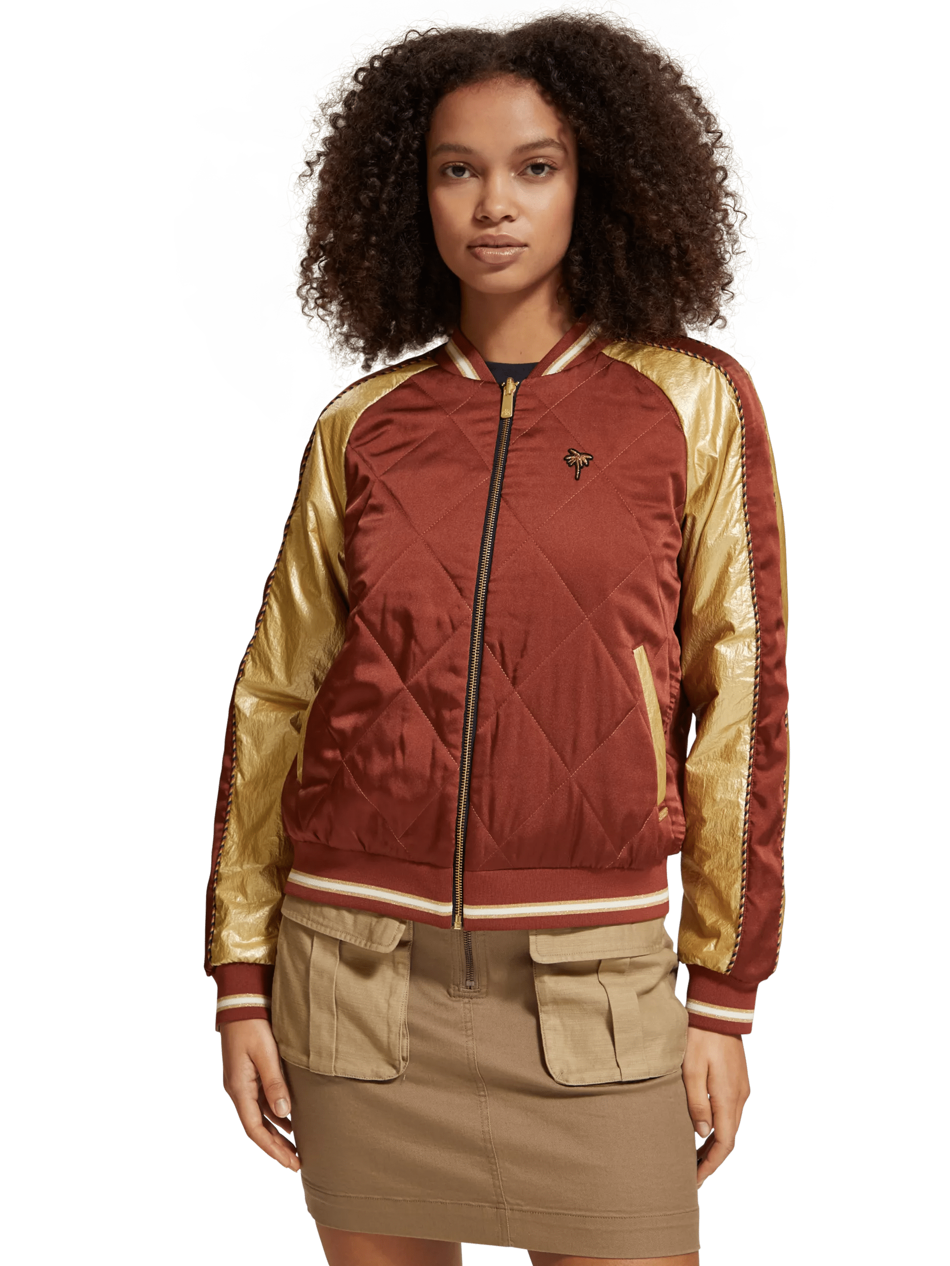 Scotch & Soda Reversible embroidered bomber jacket MDL-CRP