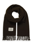 Scotch & Soda Unisex fringed wool scarf NHD-CPL