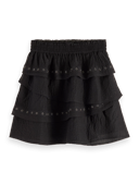 Scotch & Soda Ruffled mini skirt with eyelets MDL-CRP