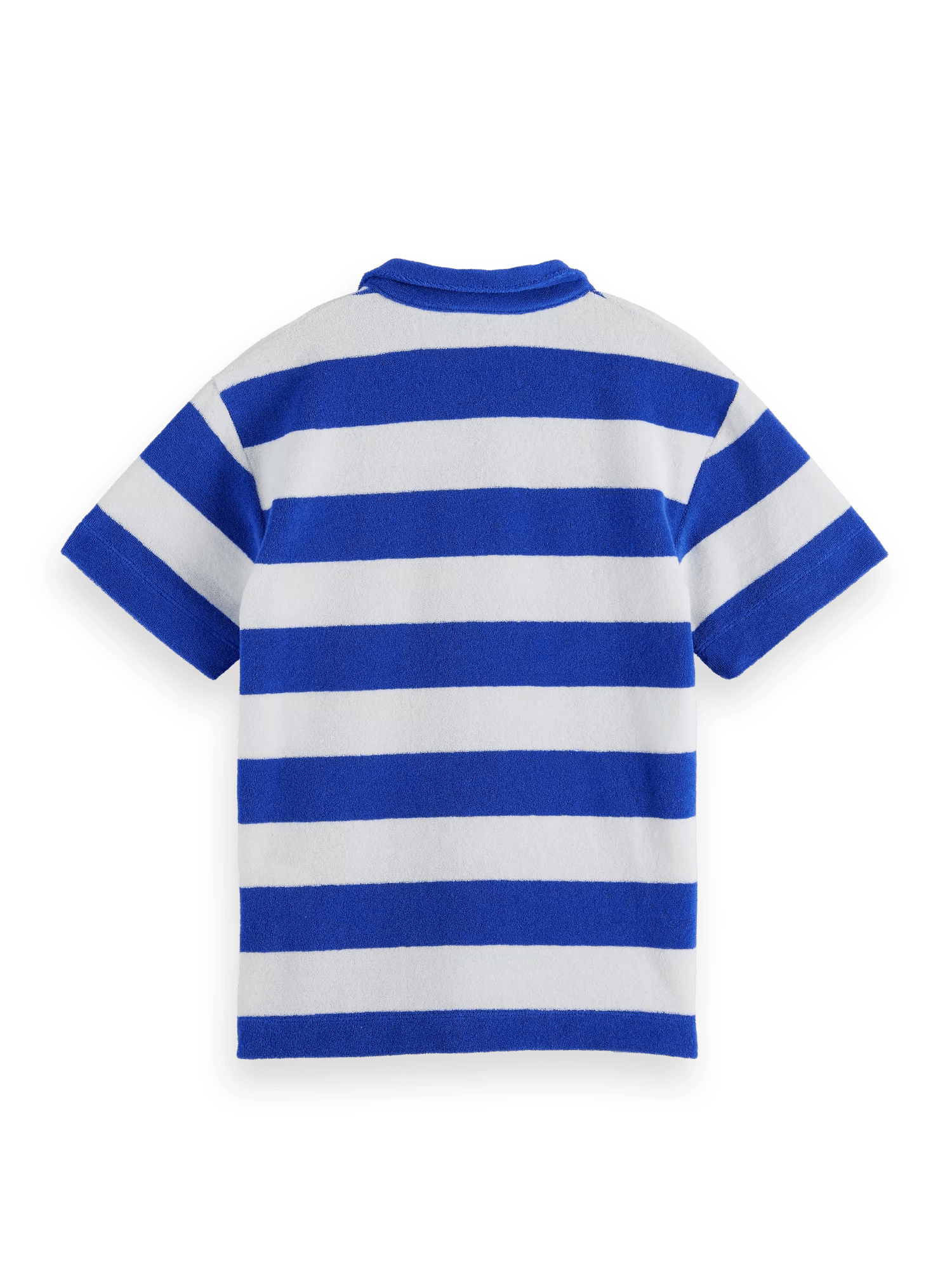 Scotch & Soda Yarn-dyed striped towelling polo BCK
