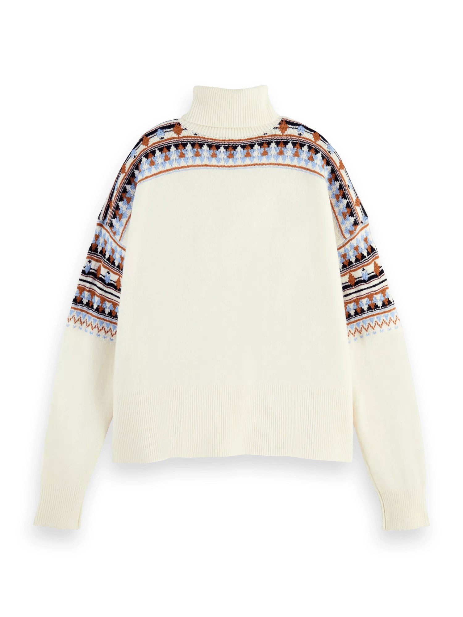 Scotch & Soda Fair isle turtleneck sweater BCK
