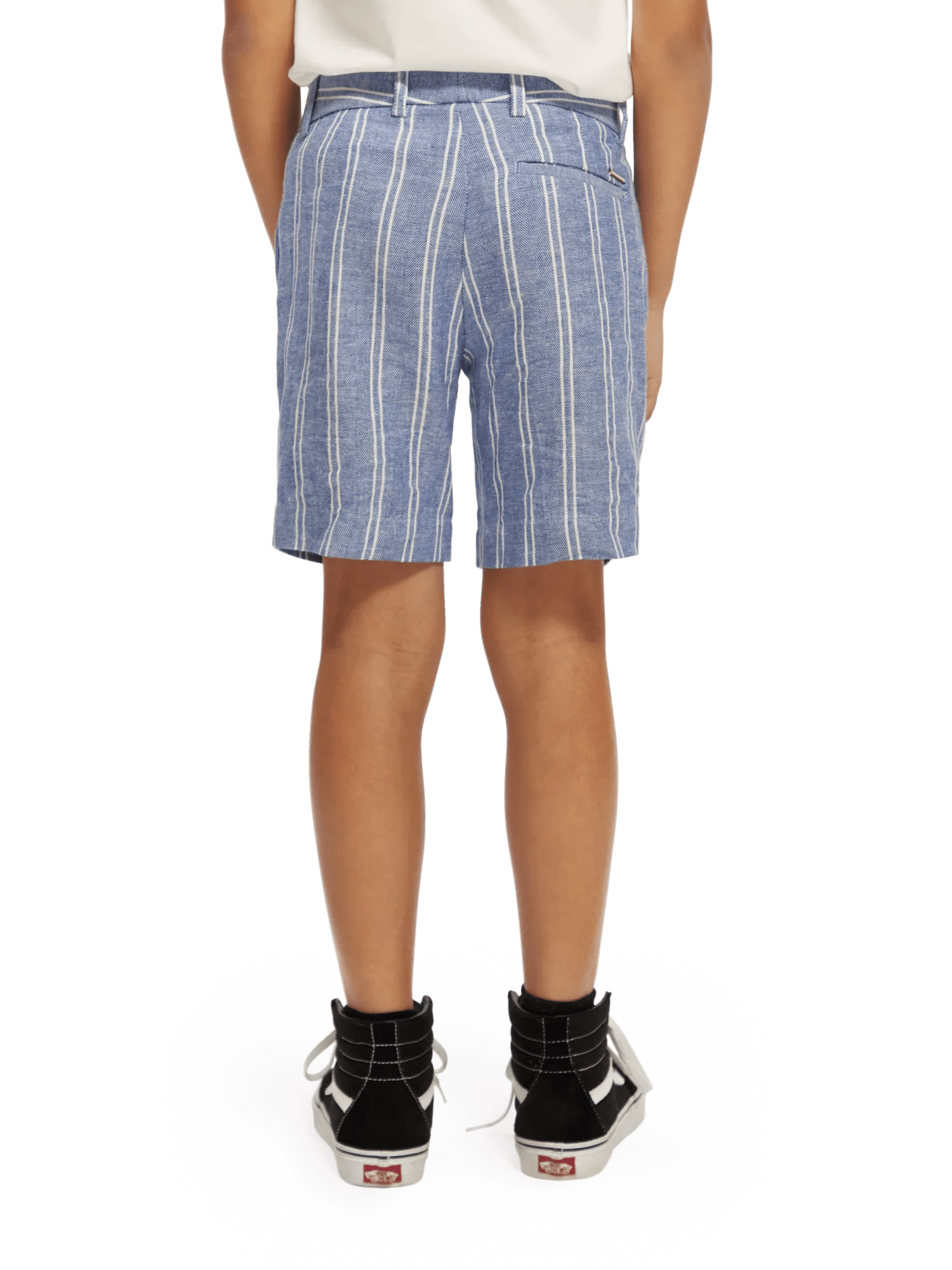 Scotch & Soda Striped Linen dressed shorts NHD-BCK