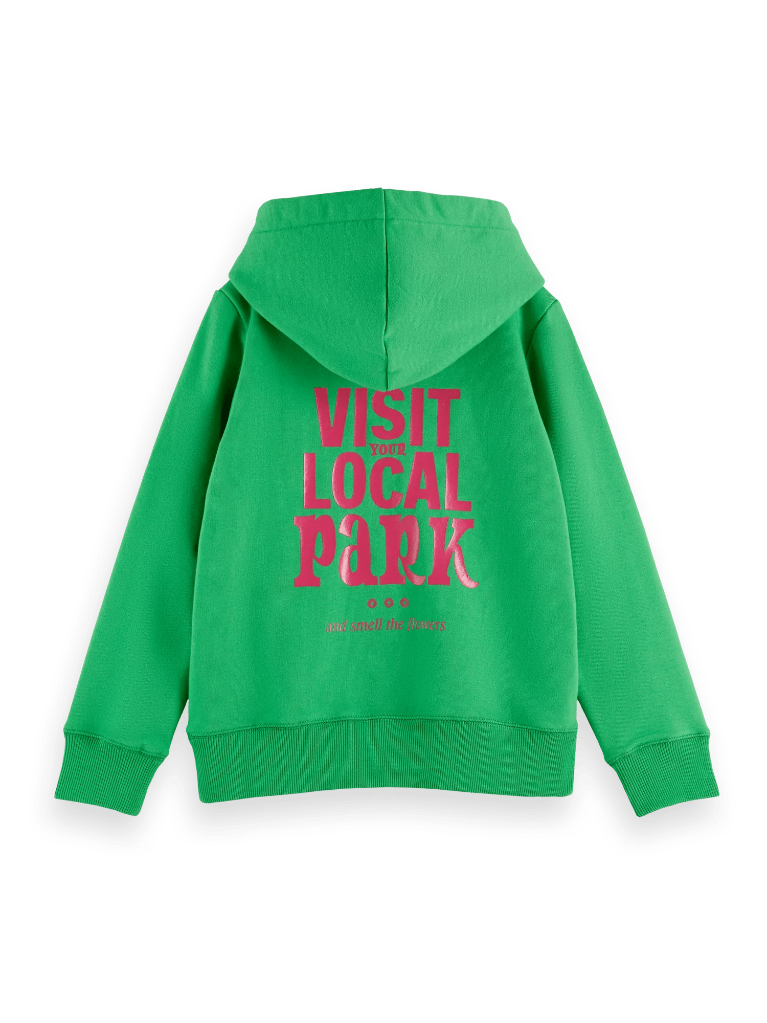 Scotch & Soda Neon text artwork hoodie BCK