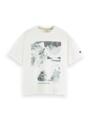 Scotch & Soda Pixel flower loose fit T-shirt in Organic Cotton NHD-CRP