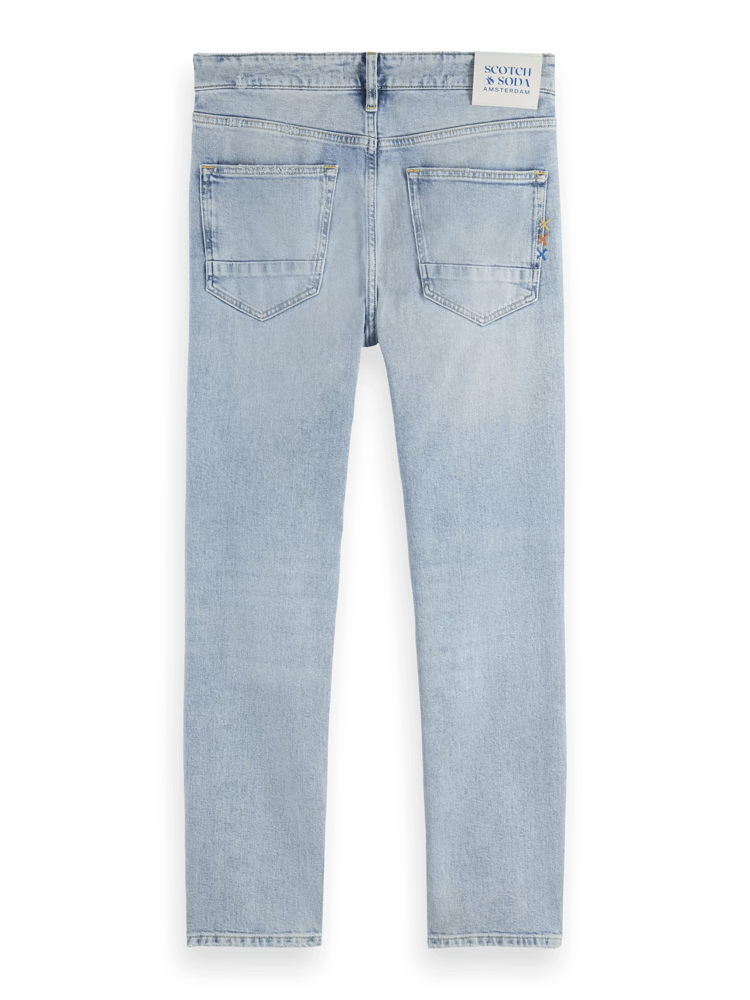 Scotch & Soda The Skim Super Slim Fit Jeans – Blue Splash BCK