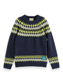 Scotch & Soda Intarsia knitted crewneck sweater NHD-CRP