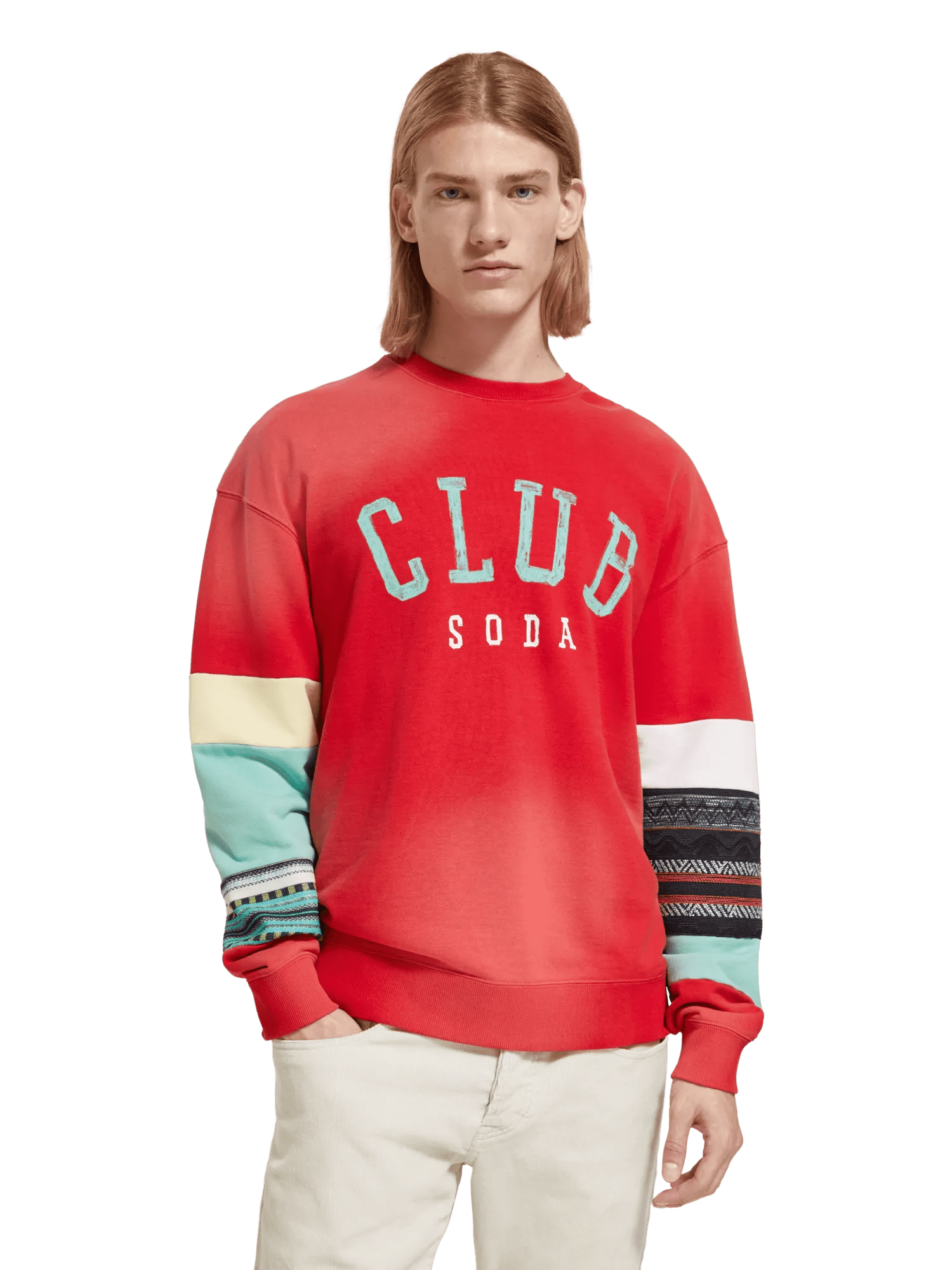 Scotch & Soda Relaxed fit embroidered sweatshirt MDL-CRP