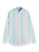 Scotch & Soda Regular-fit striped organic Oxford shirt NHD-CRP