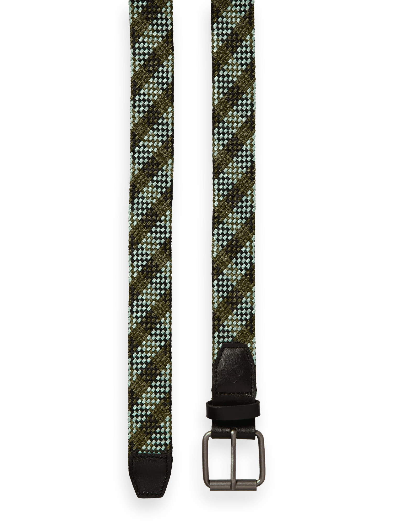 Scotch & Soda Leather-trimmed tape belt DTL1