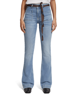 Scotch & Soda The Charm high-rise classic flared jeans FIT-CRP