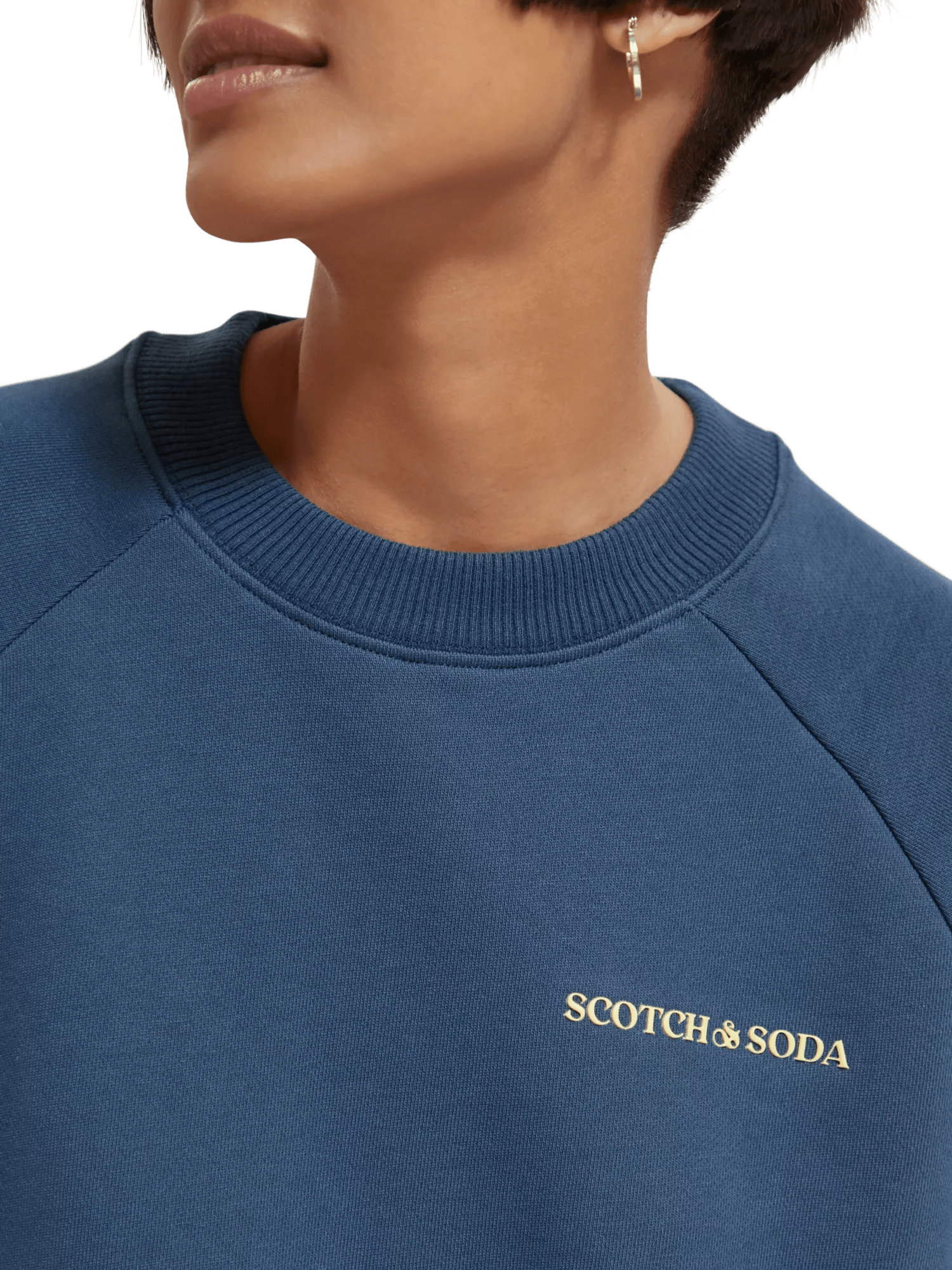 Scotch & Soda Uniseks sweatshirt met ronde hals MDL-DTLW4