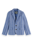 Scotch & Soda Striped cotton linen dressed blazer NHD-CRP