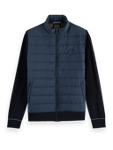 Scotch & Soda Padded jacket with knitted sleeves and back panel NHD-CRP